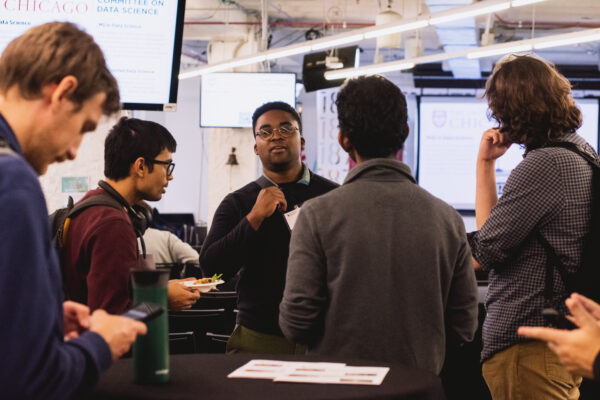 Students gathered at the first Chicago Data Night event