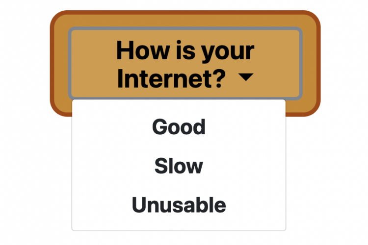 Fill out our quick survey on the dashboard to tell us about your Internet experience.