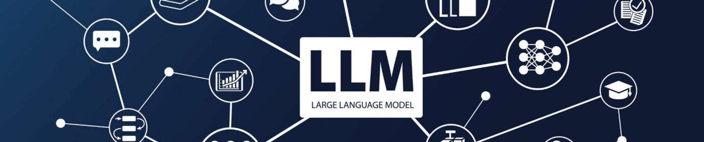 abstract picture of a large language model network