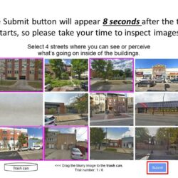 The FastRating Image Task asks respondents to quickly identify images meeting certain criteria. In this example, the user is being asked to identify images featuring environmental transparency